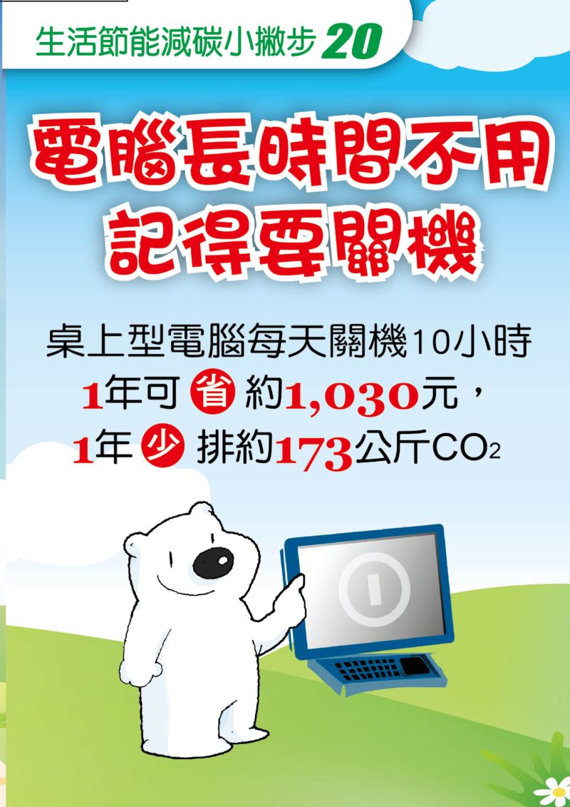 生活節能小撇步20